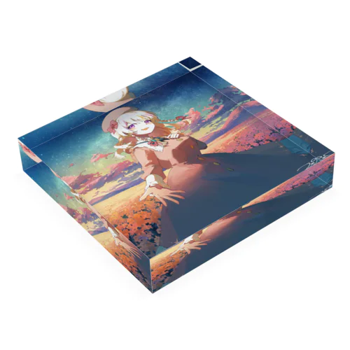 天満月うに_illustration by potg Acrylic Block