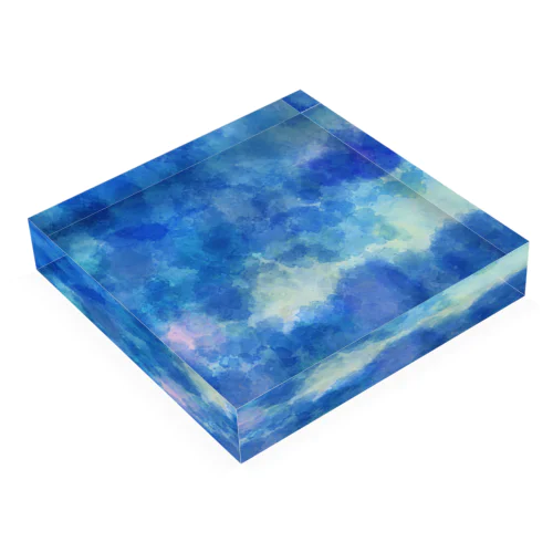 Light Blue 淡い空 Acrylic Block