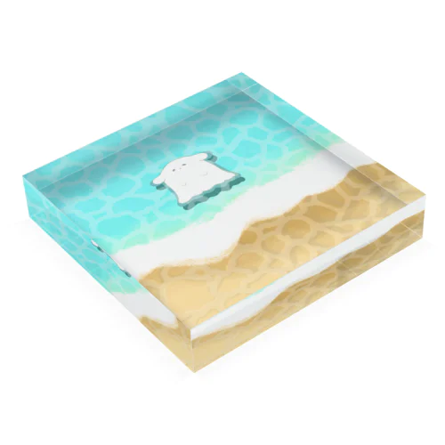 メンダコ海岸-擬態妖精ミミカ- Acrylic Block