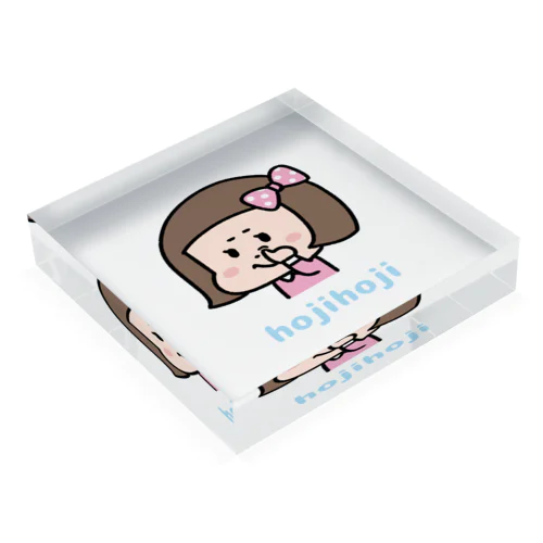 ほじほじシリーズ『茶髪女の子』 Acrylic Block