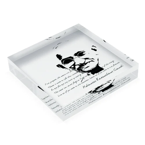 GANDHI Acrylic Block