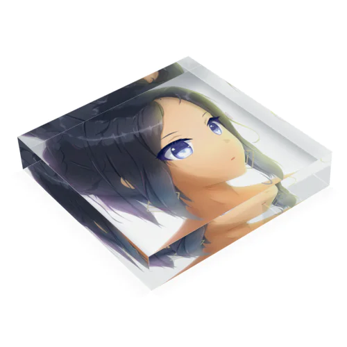 BlueHairGirl Acrylic Block