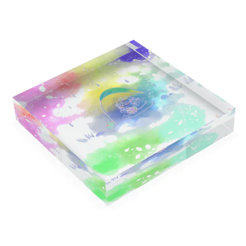 雨の日 Acrylic Block