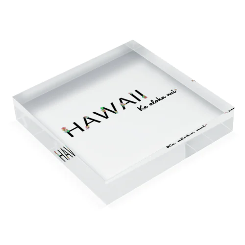 HAWAII　プルメリア Acrylic Block