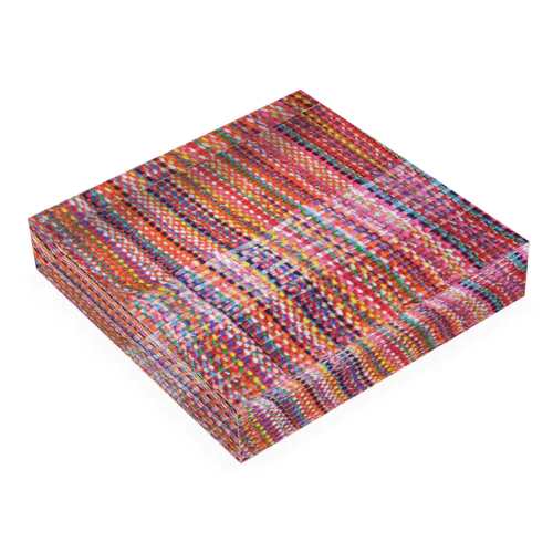 Hand weaving-Rｗ Acrylic Block