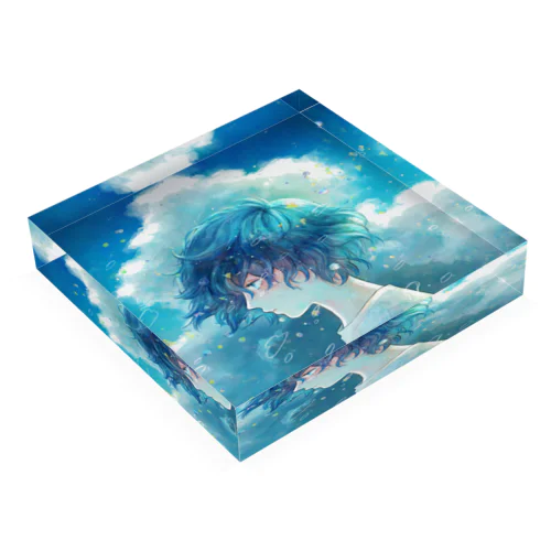 夏の雲 Acrylic Block