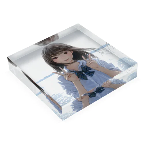 ダブルピースちゃん Acrylic Block