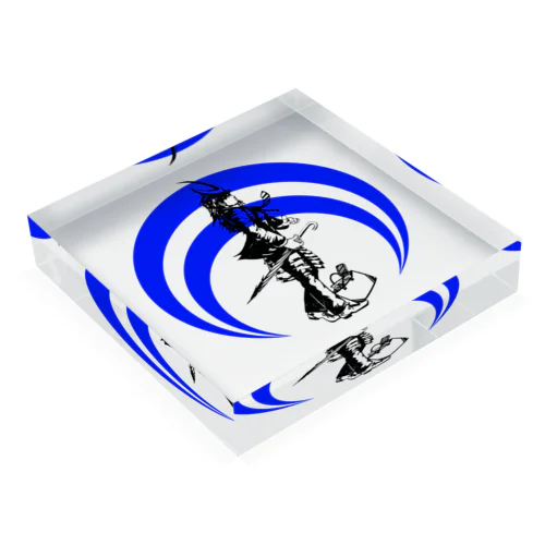 侍-BLUE Acrylic Block