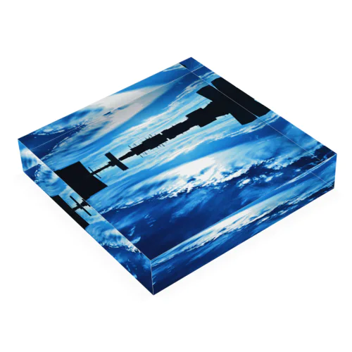 sea mirror Acrylic Block