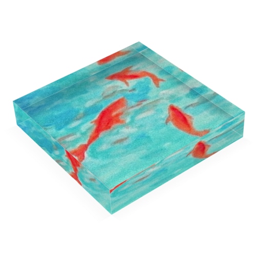 水面金魚 Acrylic Block
