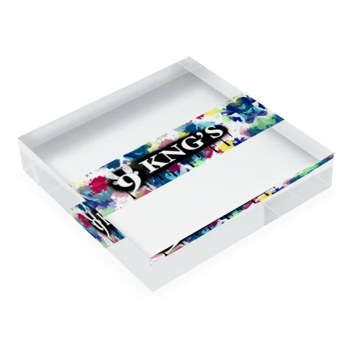 "9"KNG'S Character Box Logo Acrylic Block