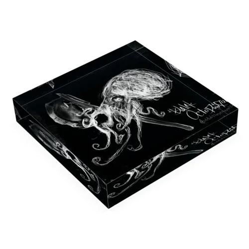 "Black Octopus" Acrylic Block