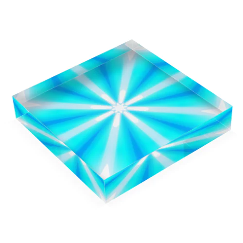 Iced Blue  Acrylic Block