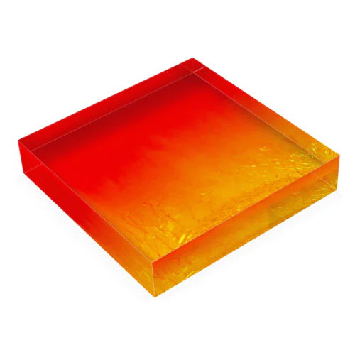 琉球ガラス(赤) Acrylic Block