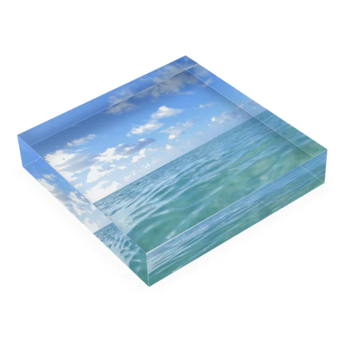 海と青空 Acrylic Block
