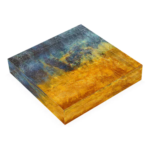 黄金砂粒の漂い Acrylic Block
