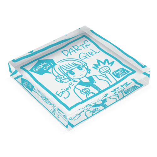 GAME ON!　【SWEET LIGHTBLUE】 Acrylic Block