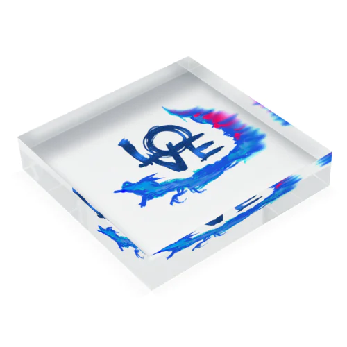 L🔵VE & BLUE Acrylic Block