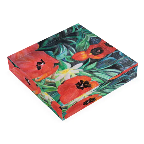 Tulips&Narcissus A Acrylic Block