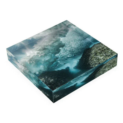 Wave002 Acrylic Block