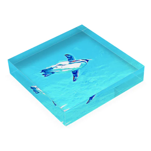 飛ぶペンギン Acrylic Block