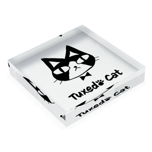 Tuxedo Cat Acrylic Block