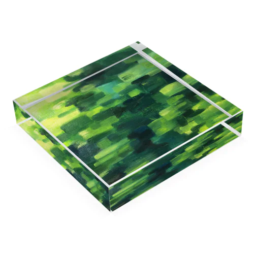 油彩 蓮池 Acrylic Block