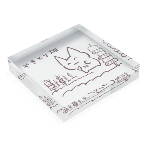 えぬぴえんまる　やきとりばたけ Acrylic Block