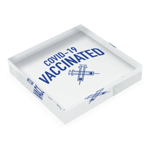 ワクチン接種済💉 Acrylic Block