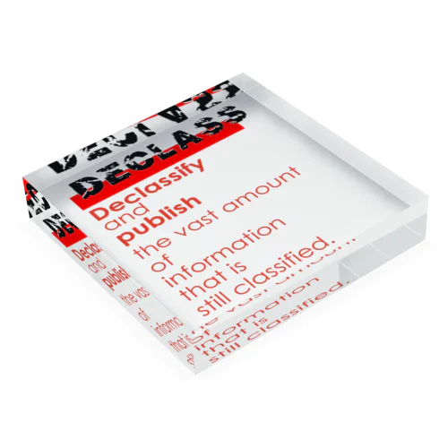 DECLASS Acrylic Block