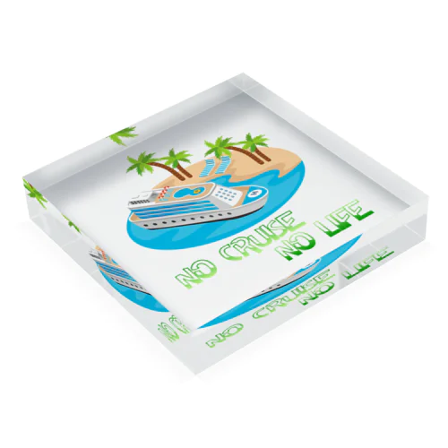 Cruise Island Acrylic Block