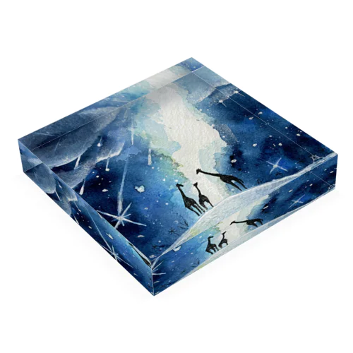 小さな夜空絵No.11 Acrylic Block