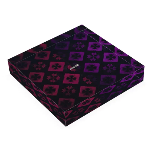 紅×紫(ツートンカラー) Acrylic Block