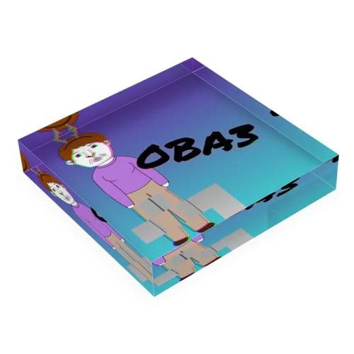 トナカイOBA3(おばさん) Acrylic Block