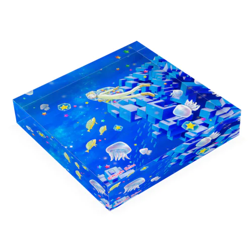 彼と箱「海中遊園の宇宙」 Acrylic Block