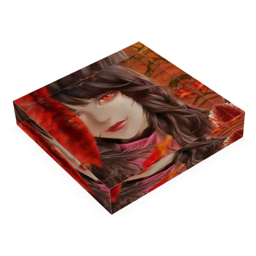 紅花 Acrylic Block