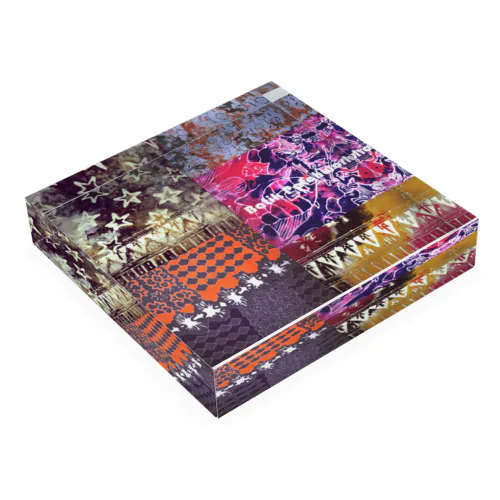 Batik Patchwork Acrylic Block