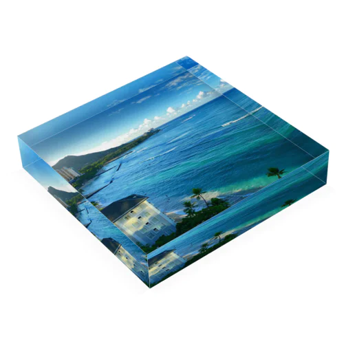 Waikiki beach 自分で撮ったシリーズ。 Acrylic Block