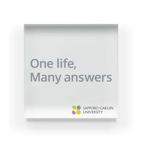 One life, Many answers Acrylic Block