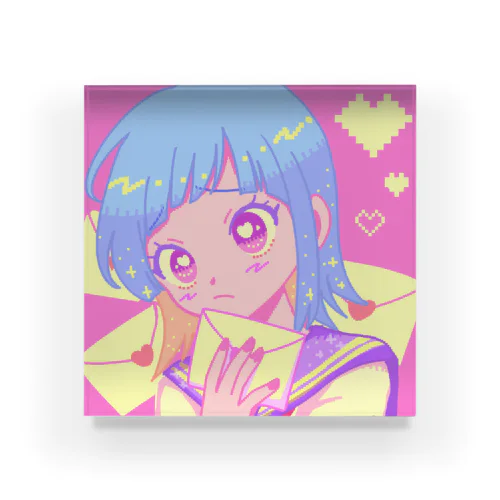 らぶ Acrylic Block