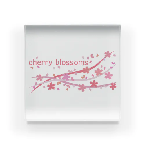 cherry blossoms アクリルブロック