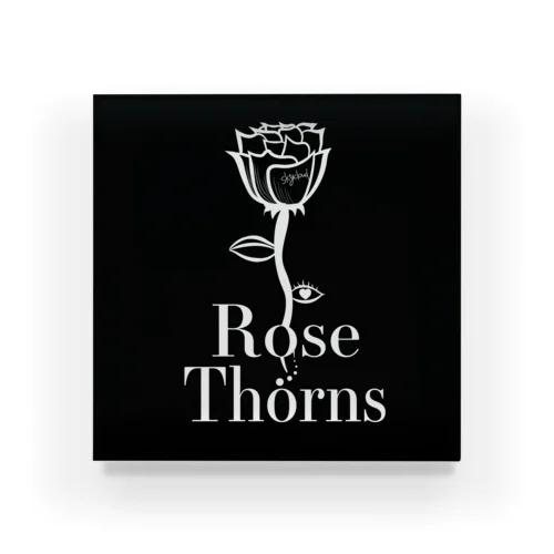 RoseThorns logo Acrylic Block