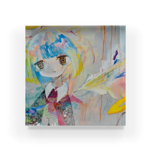 カラフル天使ちゃん Acrylic Block