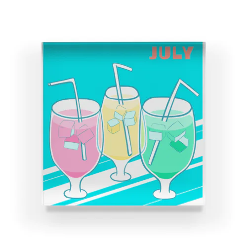 july Acrylic Block