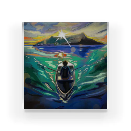 boat by Kota Hirakawa Acrylic Block