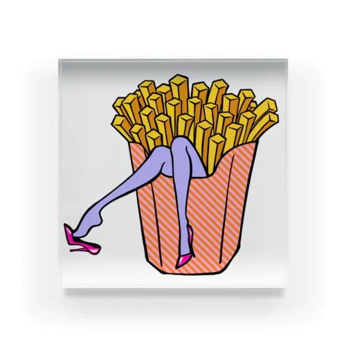 誘惑の🍟フライドポテト　 アクリルブロック