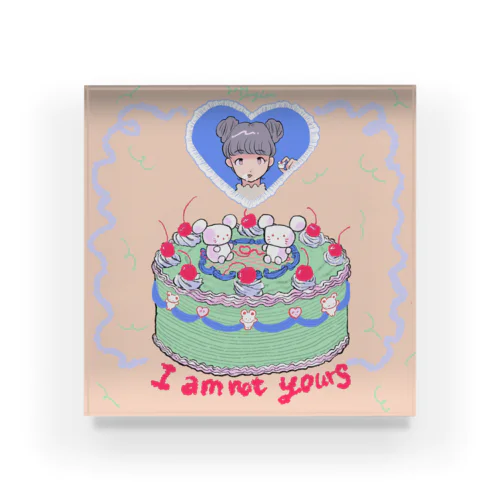 Iamnotyours Acrylic Block