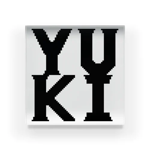 ドットロゴ YUKI アクリルブロック