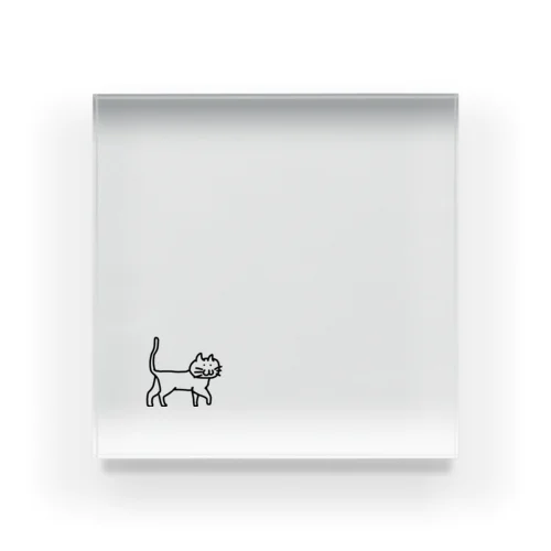 ねこ Acrylic Block