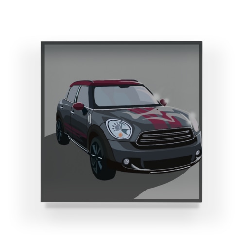 レトロでかっこいい灰色の車S号 Acrylic Block